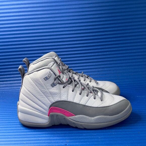Size 6.5Y- GS Nike Air Jordan 12 Retro Dark Grey Rush Pink 510815-029 Women’s 8 - Picture 1 of 8